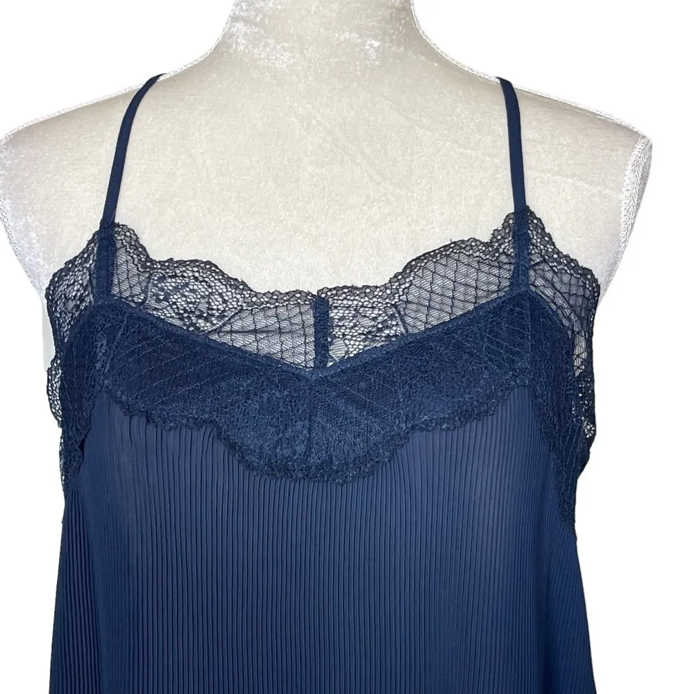 Muche et Muchette Women’s Racerback Pleated Accordion Tank Cami One Size Lace - Image 2