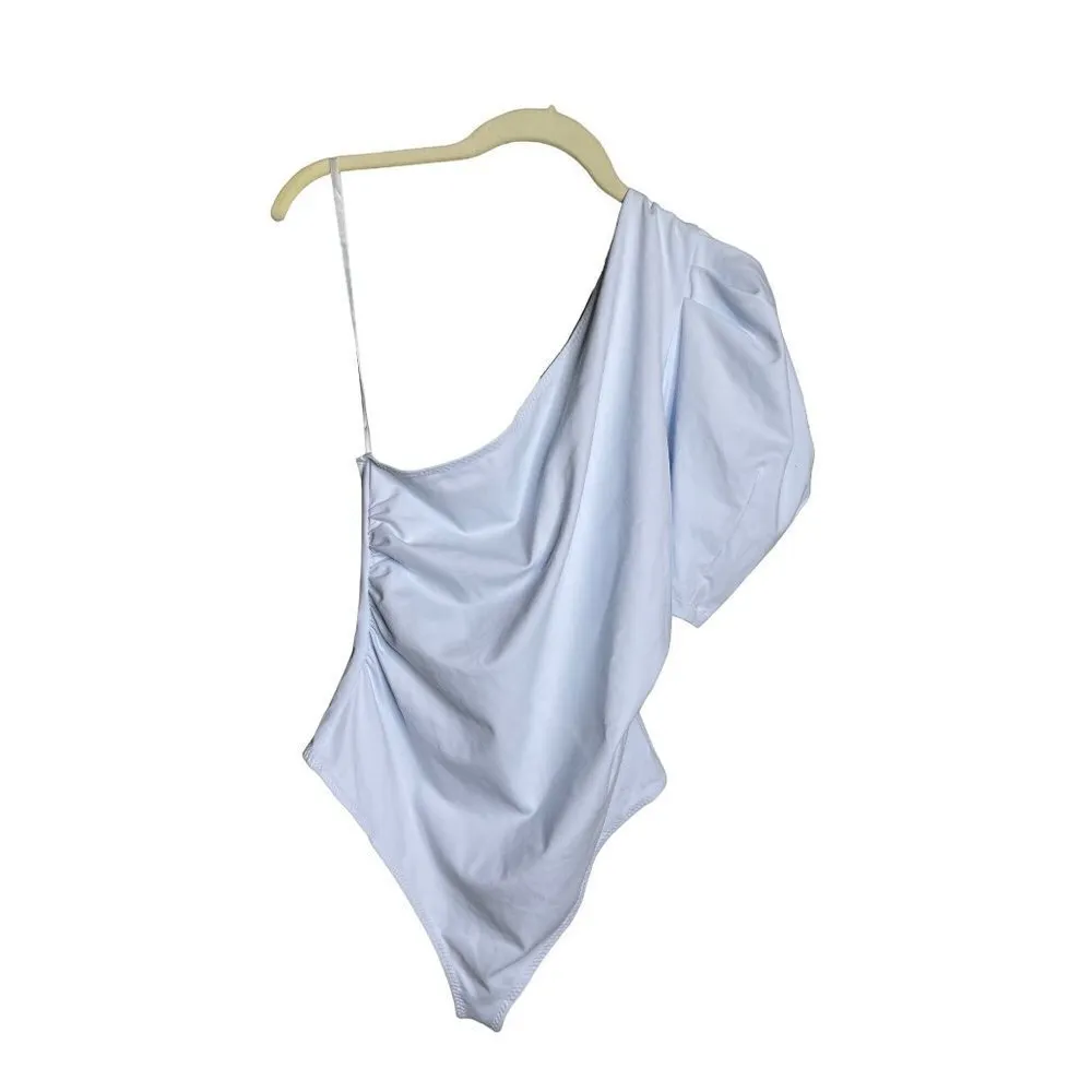 Free People Somethin Bout You Sold Bodysuit Crisp Morning Womens Size Large - Image 6