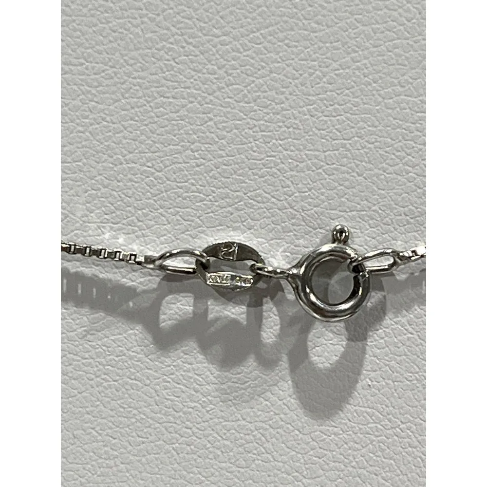 Silver 925 J initial‎ charm Necklace - Image 5