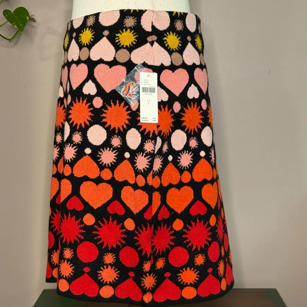 Anthropologie Graphic Knit Pencil Skirt – Women's Size Large - Image 7