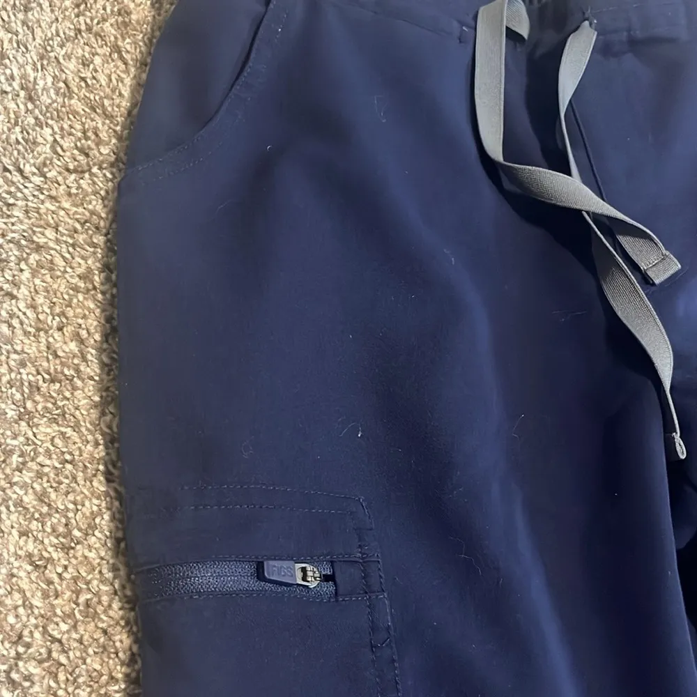 Woman’s Yola Skinny Scrub Pants Navy Blue XS - Image 6
