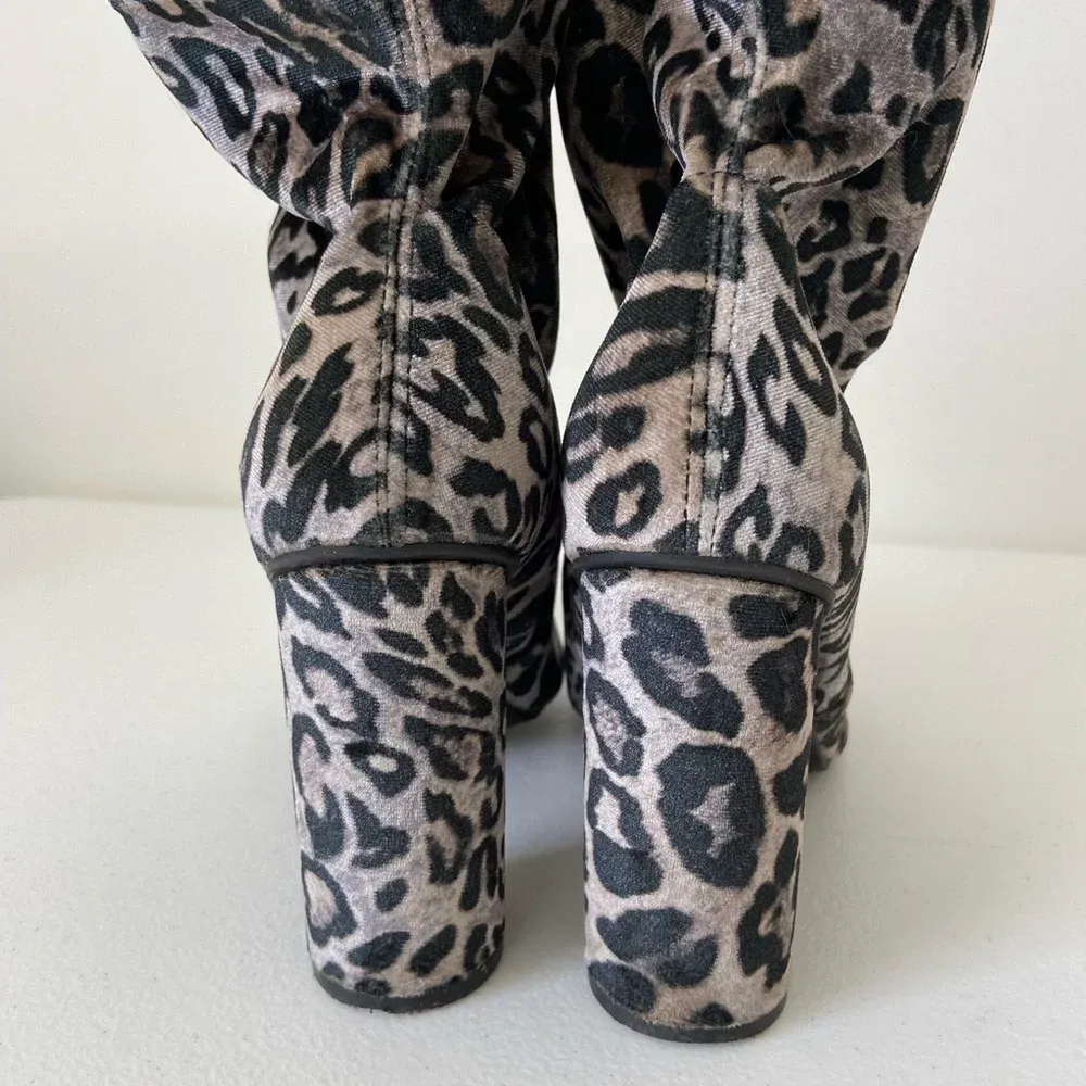 EUC | A New Day women’s leopard print soft pump boots — size 8.5‎ - Image 3
