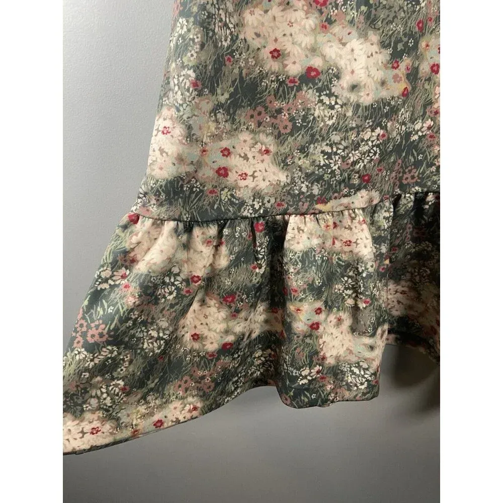 Disney Bambi Dress LC Lauren Conrad‎ Disney Collection Size Large (MSRP $64.00) Green - Image 5