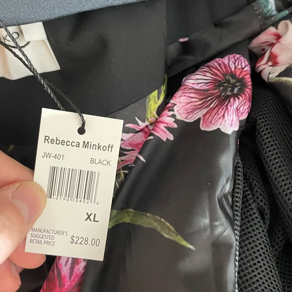 NWT Rebecca Minkoff Black Belted Trench Coat - Image 4