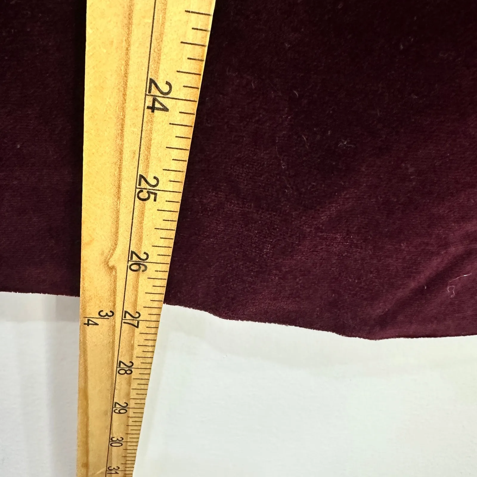 Velvet Skirt Size 14 Burgundy Holiday Party Whimsigoth Luxe Grunge Vintage 90s Purple - Image 3