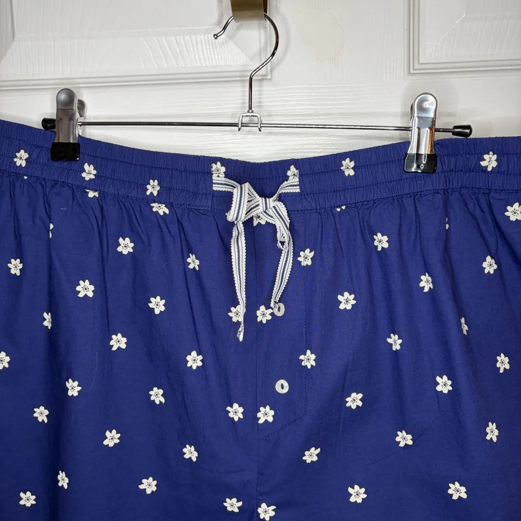 By Anthropologie Floral Lace-Hem Boxer Shorts L Loungewear NWT - Image 5