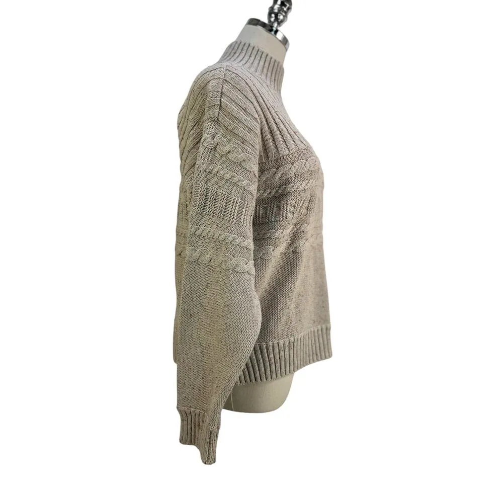 prAna  Sangria Fields Sweater Organic Cotton Knit Pullover Preppy Academia - Image 4