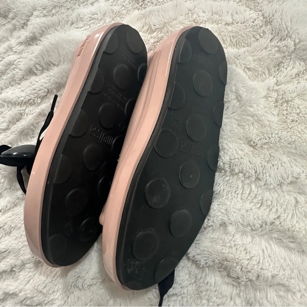 Melissa Size 5 Pink Black PVC Disney Mickey Mouse Sneakers Shoes Minnie Mouse - Image 11