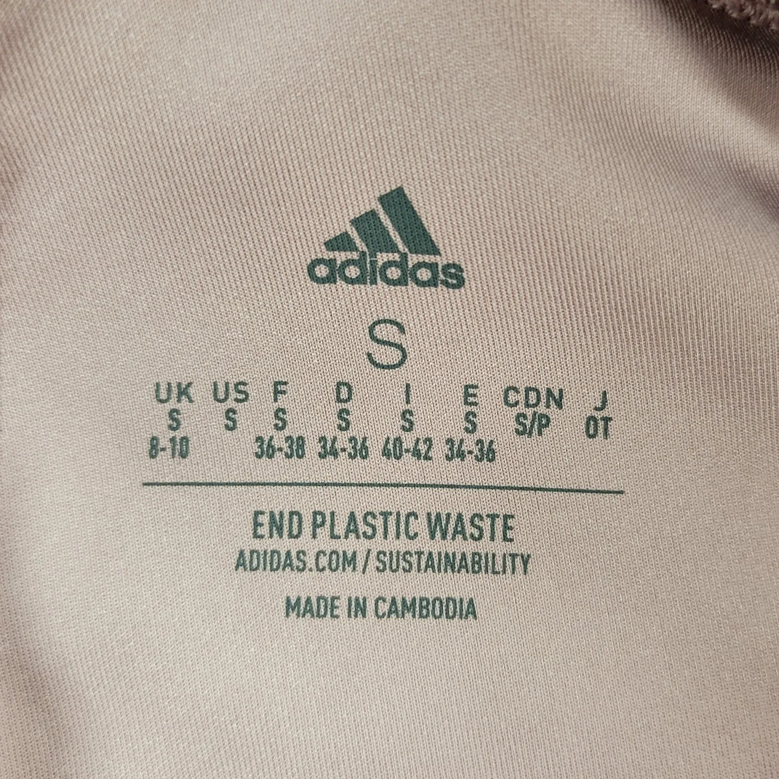 Adidas X Zoe Saldana Womens Leggings Size S Pink Aeroready Training NEW‎ - Image 3