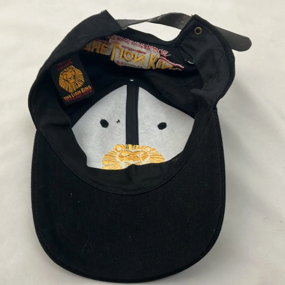The Lion King Broadway Musical Black Cap with Yellow Lion Embroidery one size - Image 5