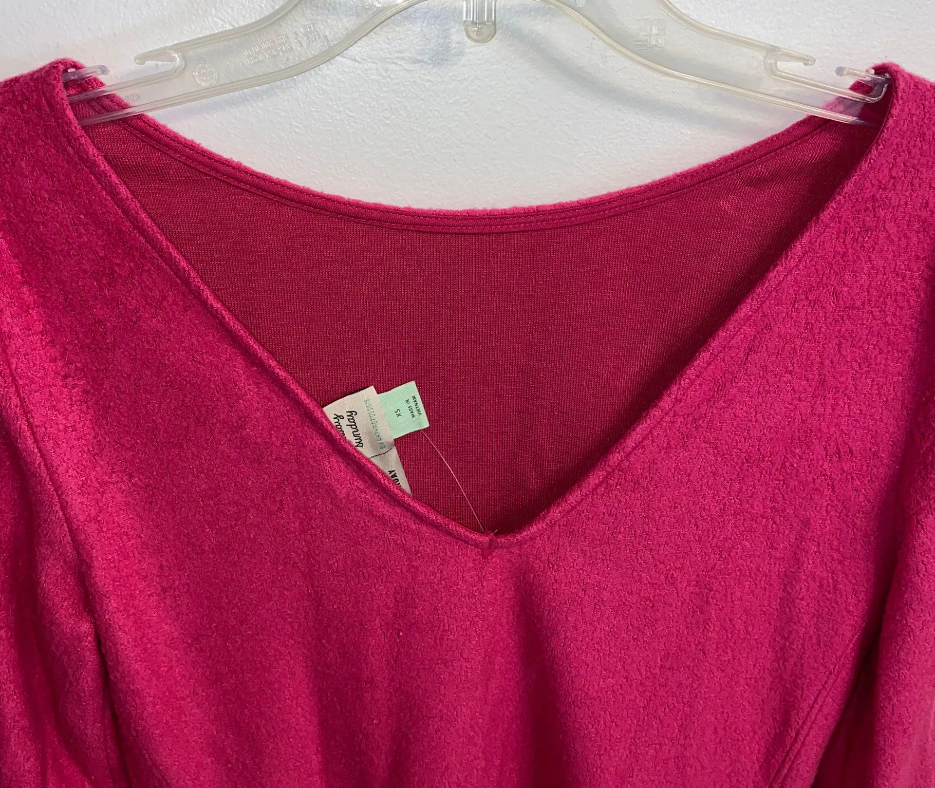 NWT $58  Pink Rhea Boat-Neck Top XS - Image 6