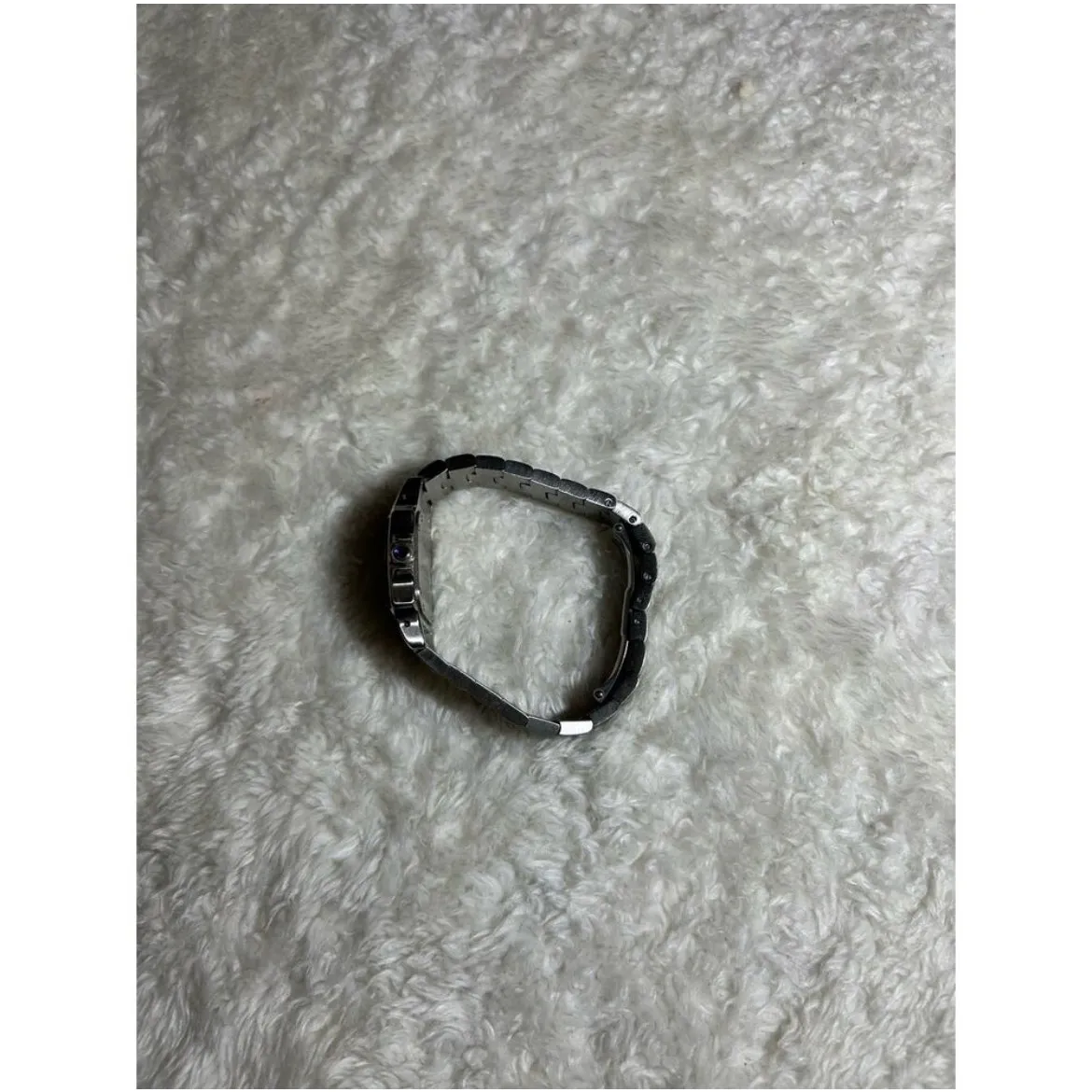 CARTIER SANTOS‎ WATCH Silver/Blue Water Repelant / Stainless Steel 40MM - Image 9