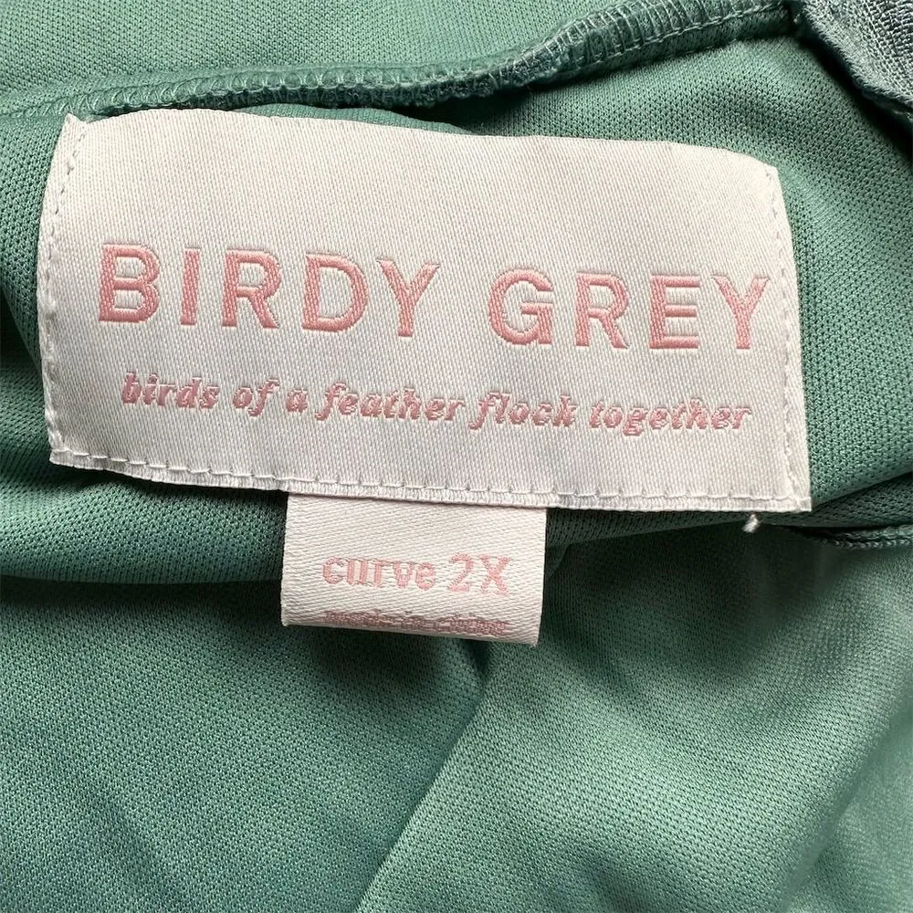 NWT Birdy Grey Elyse Bridesmaid Dress Curve 2X Plus Green Long Formal Sleeveless - Image 9