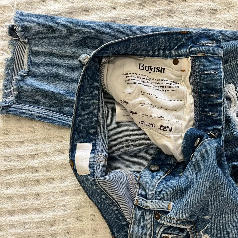 Boyish Tommy High Rise Straight Distressed Jeans ✨👖 - Image 6