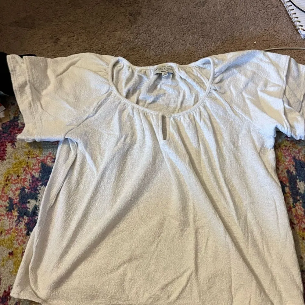 Madewell  white blouse small - Image 5