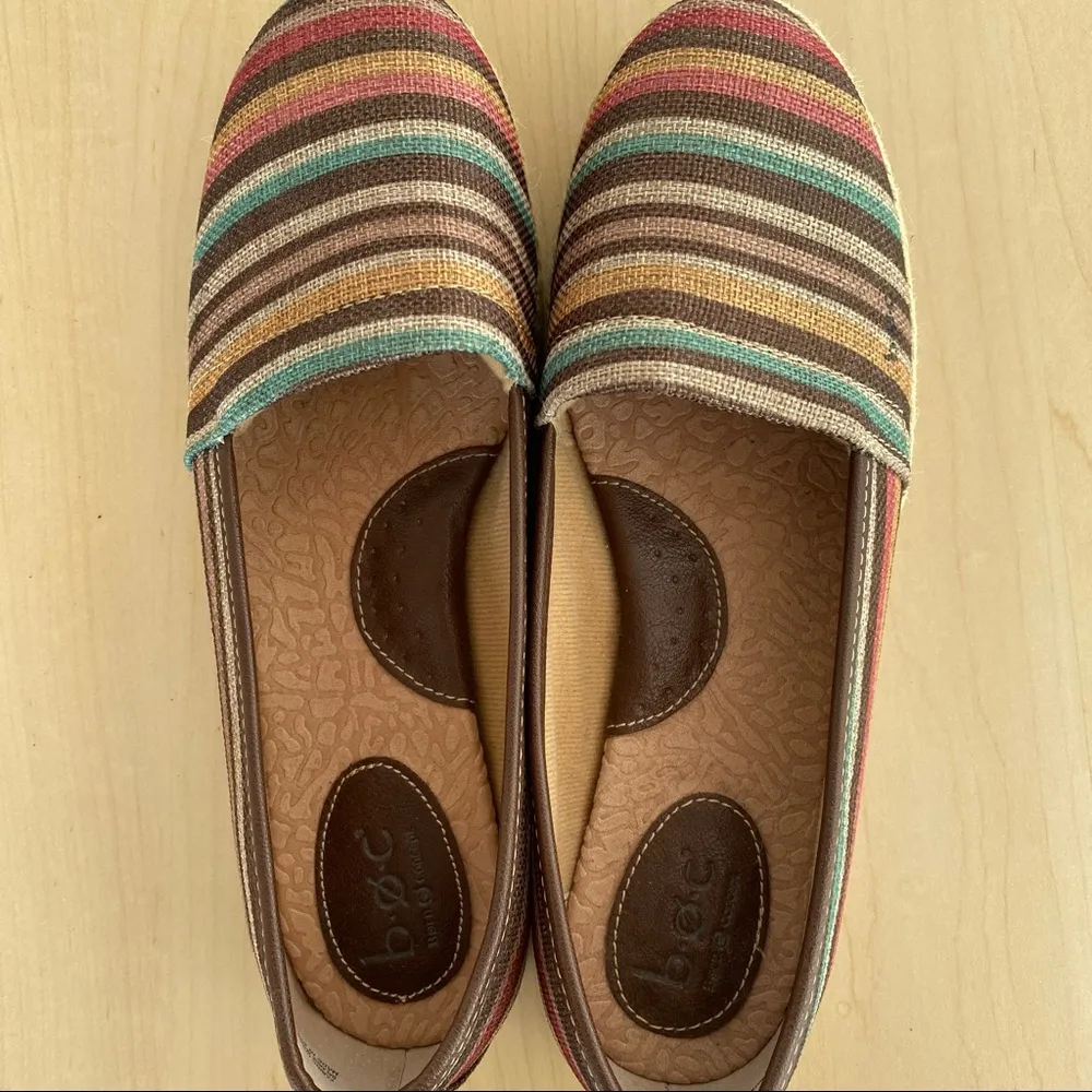 BOC Franki Striped Espadrilles Size 8 - Image 2