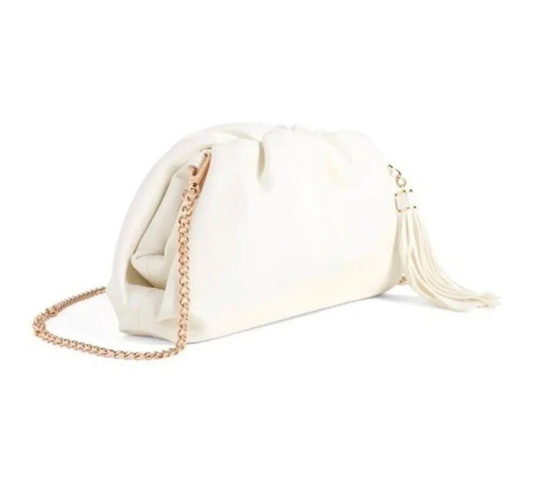 Crescent Understated Leather  Clutch - Image 3