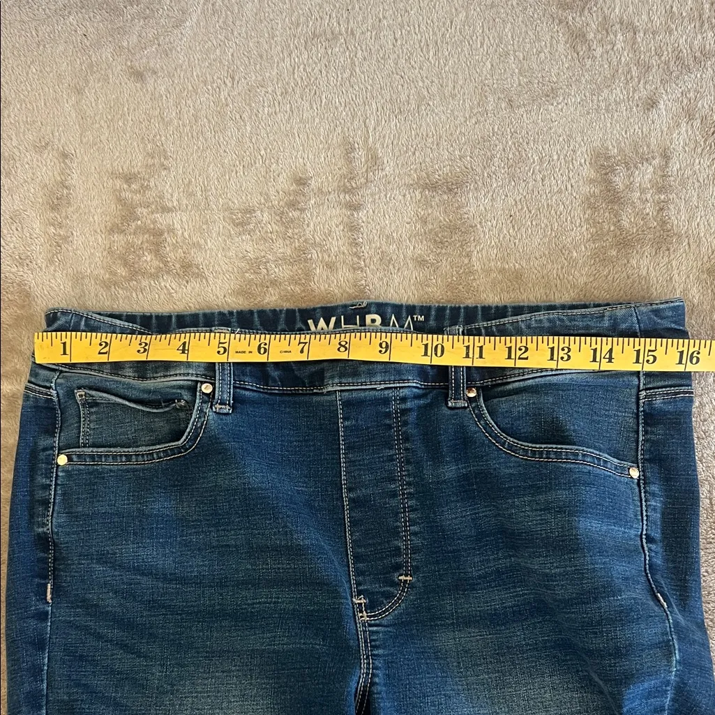 White House Black Market Blue Boot Cut Jeans Size 8R - Image 9