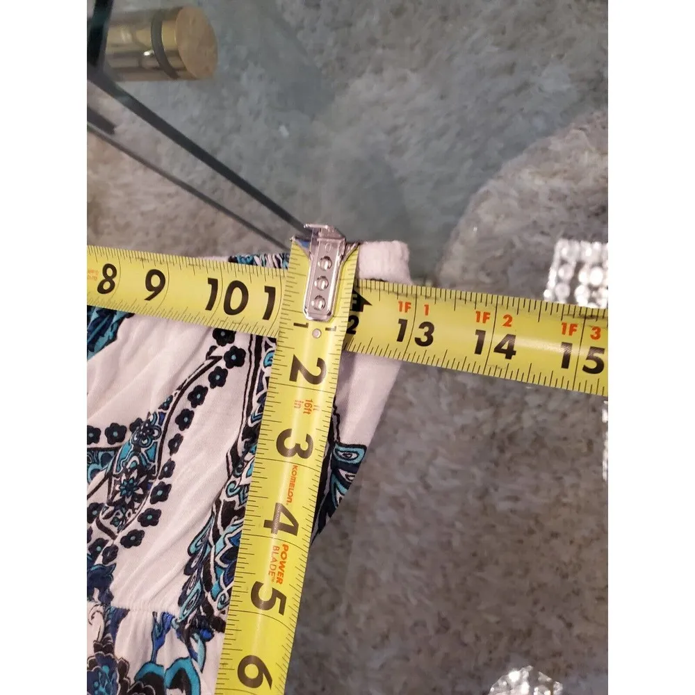 Lascana Womens White Paisley Polyester Off The Shoulder Casual Knee Length Dress Size undefined - Image 7