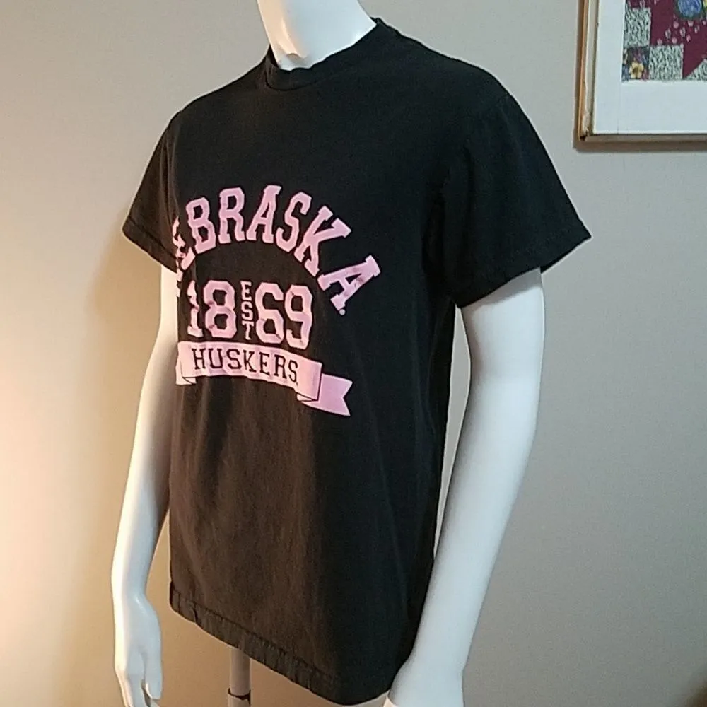 MV Sport Black Nebraska Huskers Short Sleeve Tee (S) - Image 3