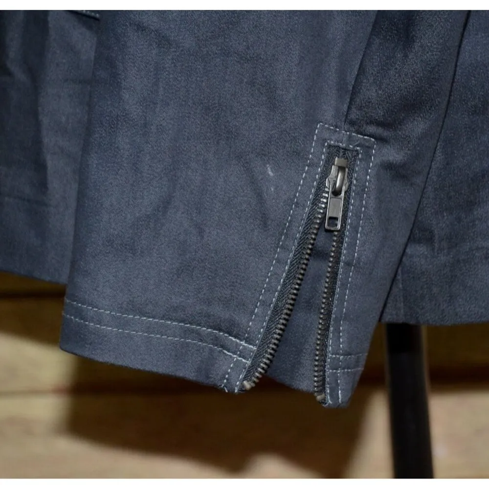 Ladies Studio V Lightweight Gray Chambray Jacket Snap Front Stretch Plus Size 2X - Image 6