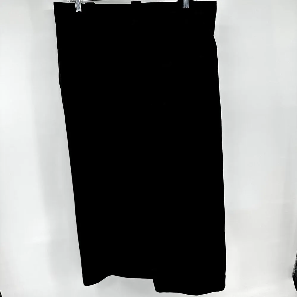 A.L.C. Trouser Dress Pants Flared High Waisted Relaxed Fit Career Black 14 - Image 4