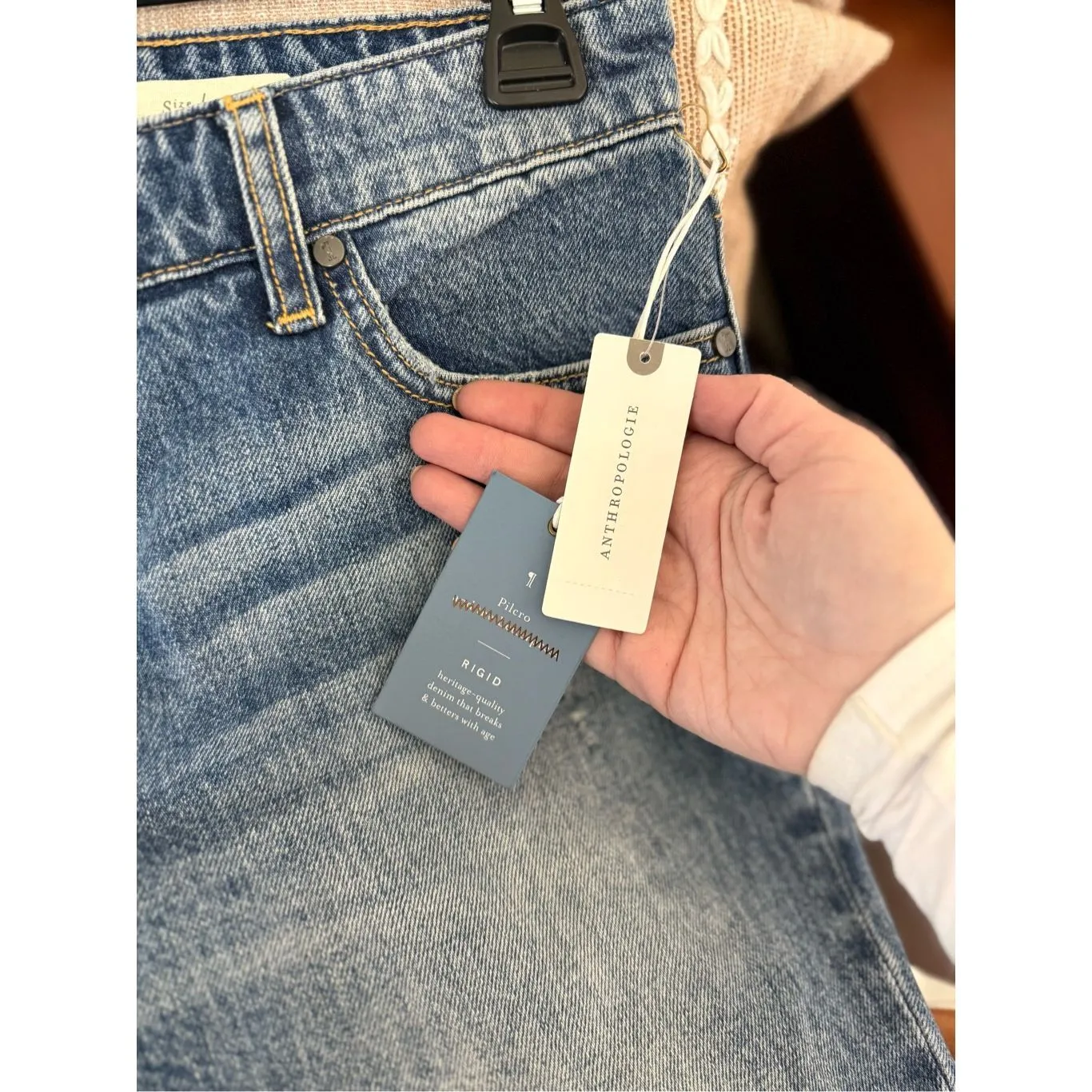 Anthropologie Pilcro & the Letterpress Hyphen Fringe Hem Jeans - Image 7