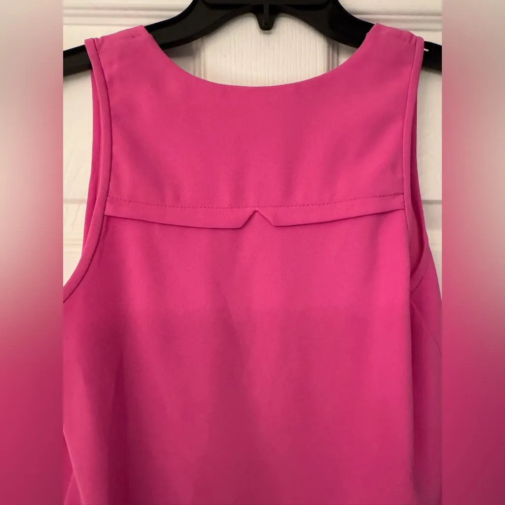 Trina Turk Banning Zip Up Top Snapdragon Somen’s Pink Sleeveless Top Size XS - Image 13
