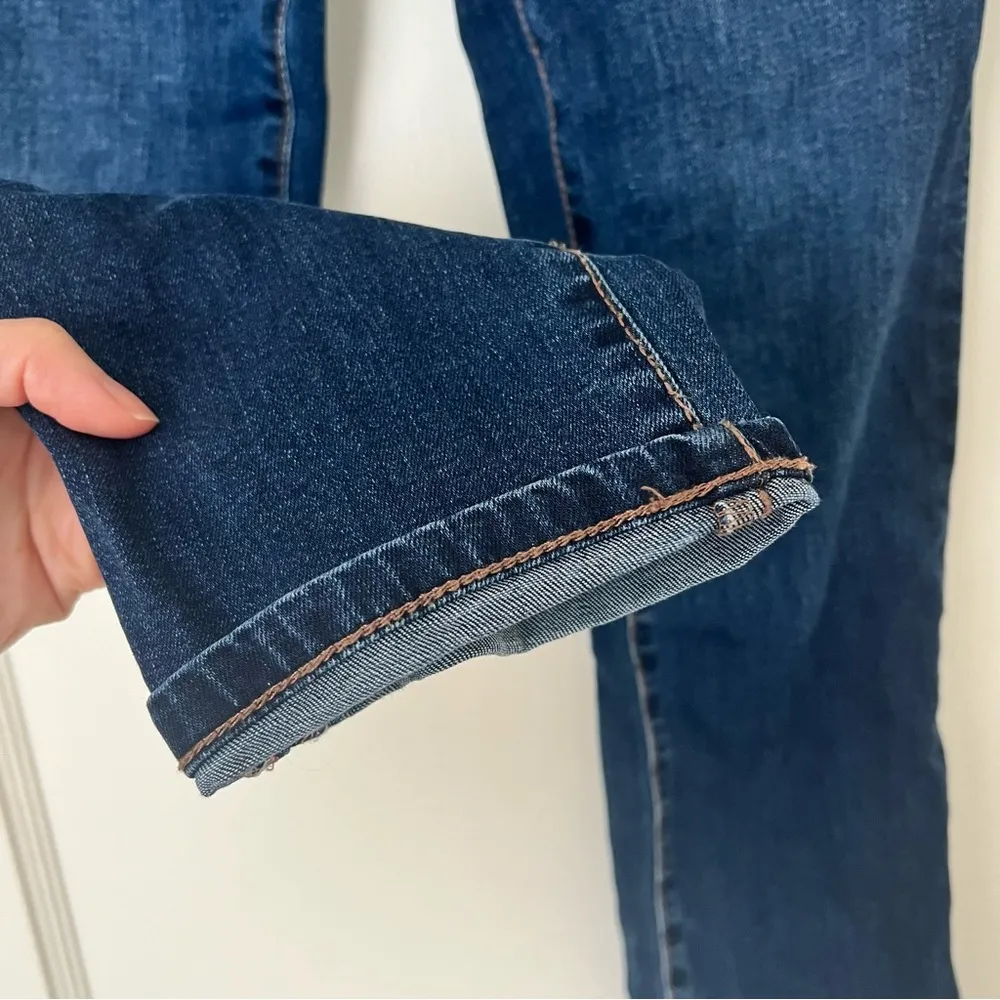 Joe’s Lara Midrise Dark Wash Straight leg Cuffed Ankle Jeans Size 24 NWOT - Image 4