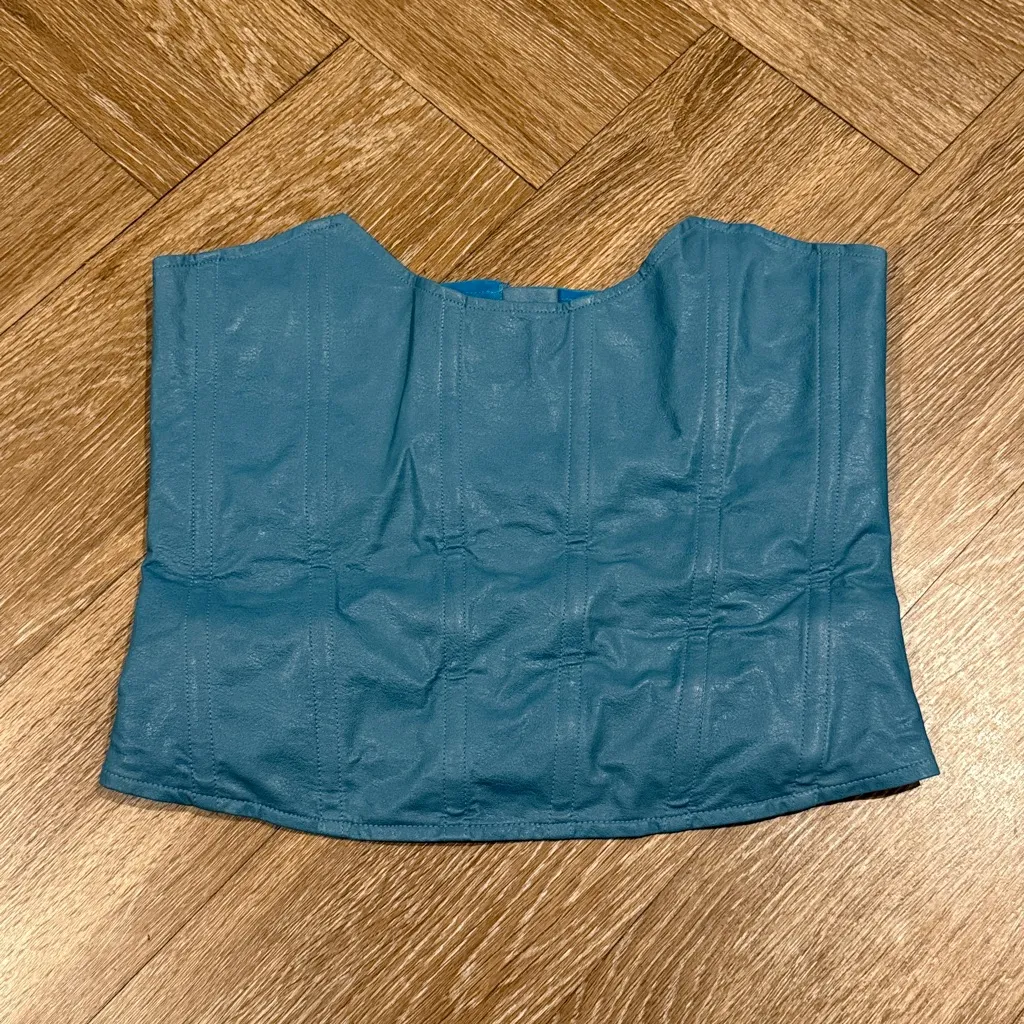Miaou Leia Corset Top Blue Size M - Image 3