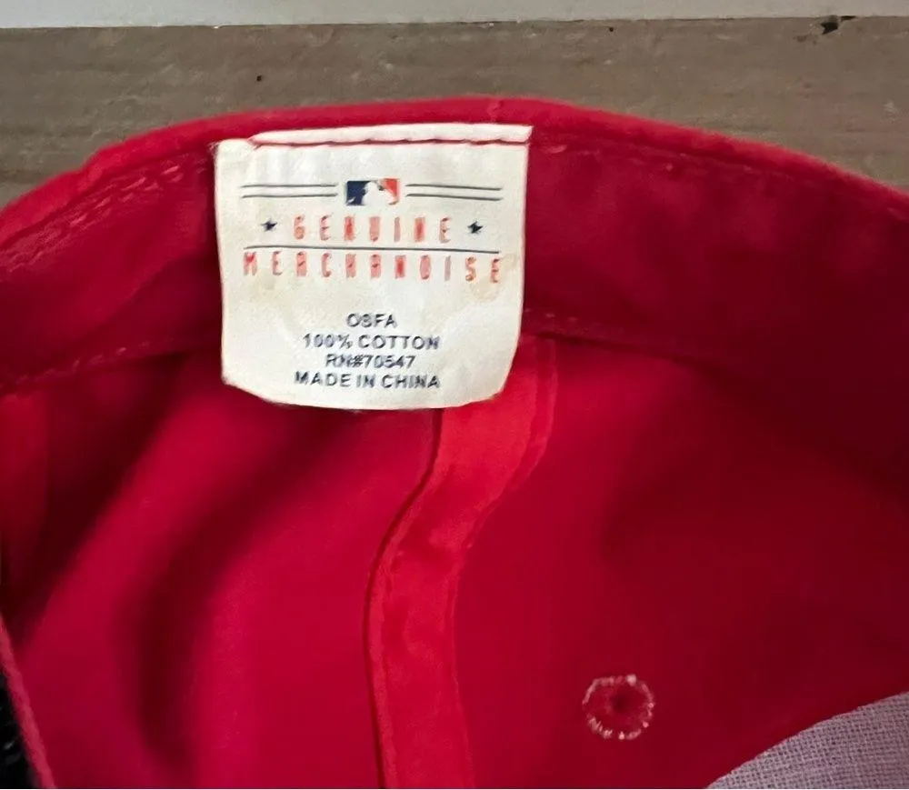 MLB Philadelphia Phillies red baseball cap hat Size M - Image 3