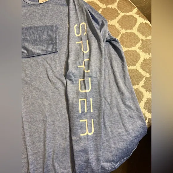 Spyder  Blue Shirt small performance long sleeve - Image 2