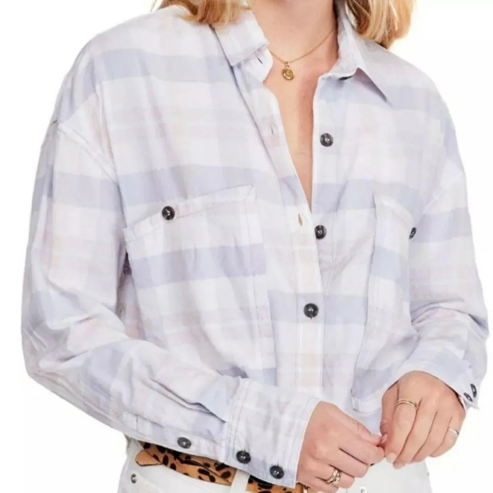 NWT Free People Loveland Women’s button-up top S - Image 9