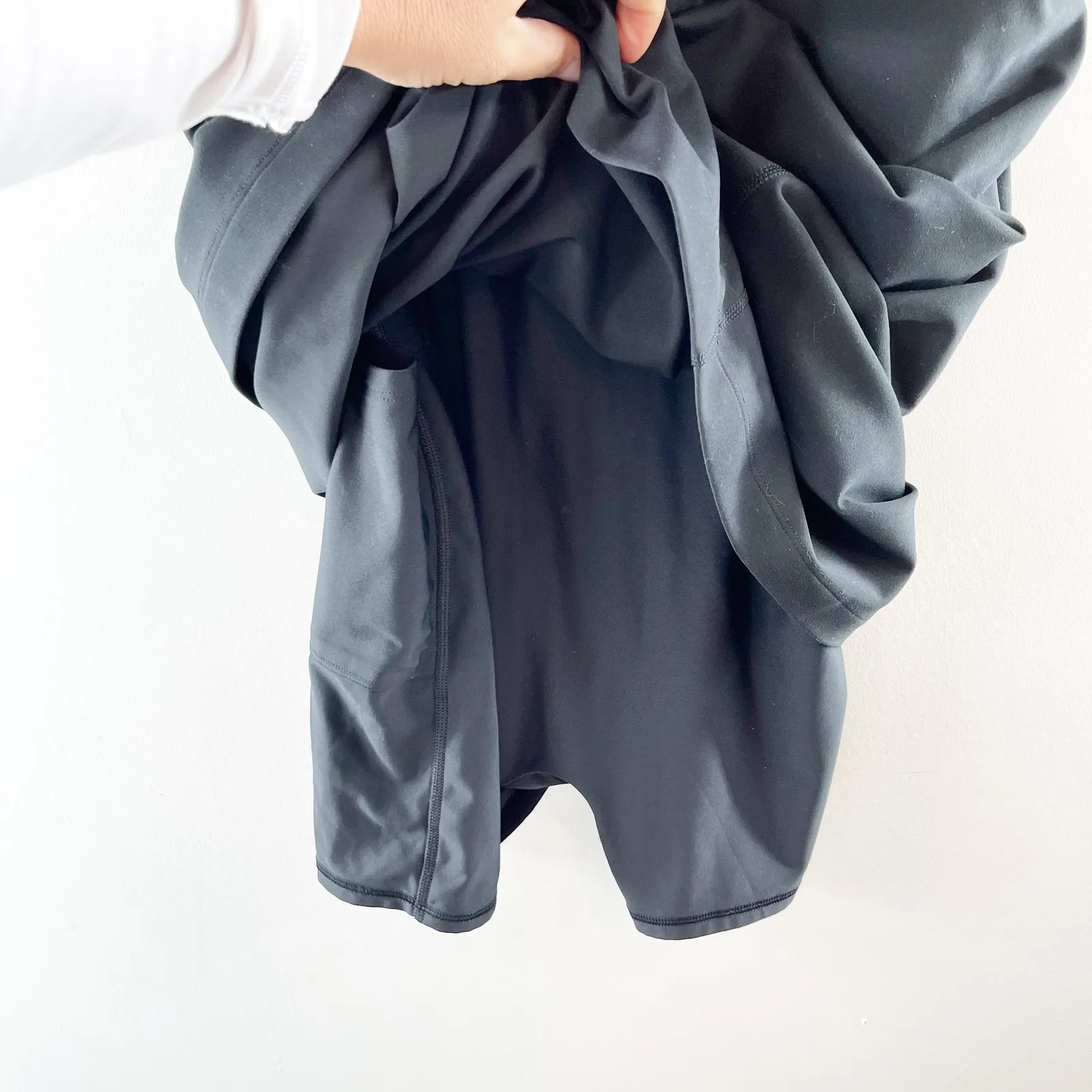 Abercrombie & Fitch YPB SculptLUX Apron Active Mini Dress Black White XL - Image 5