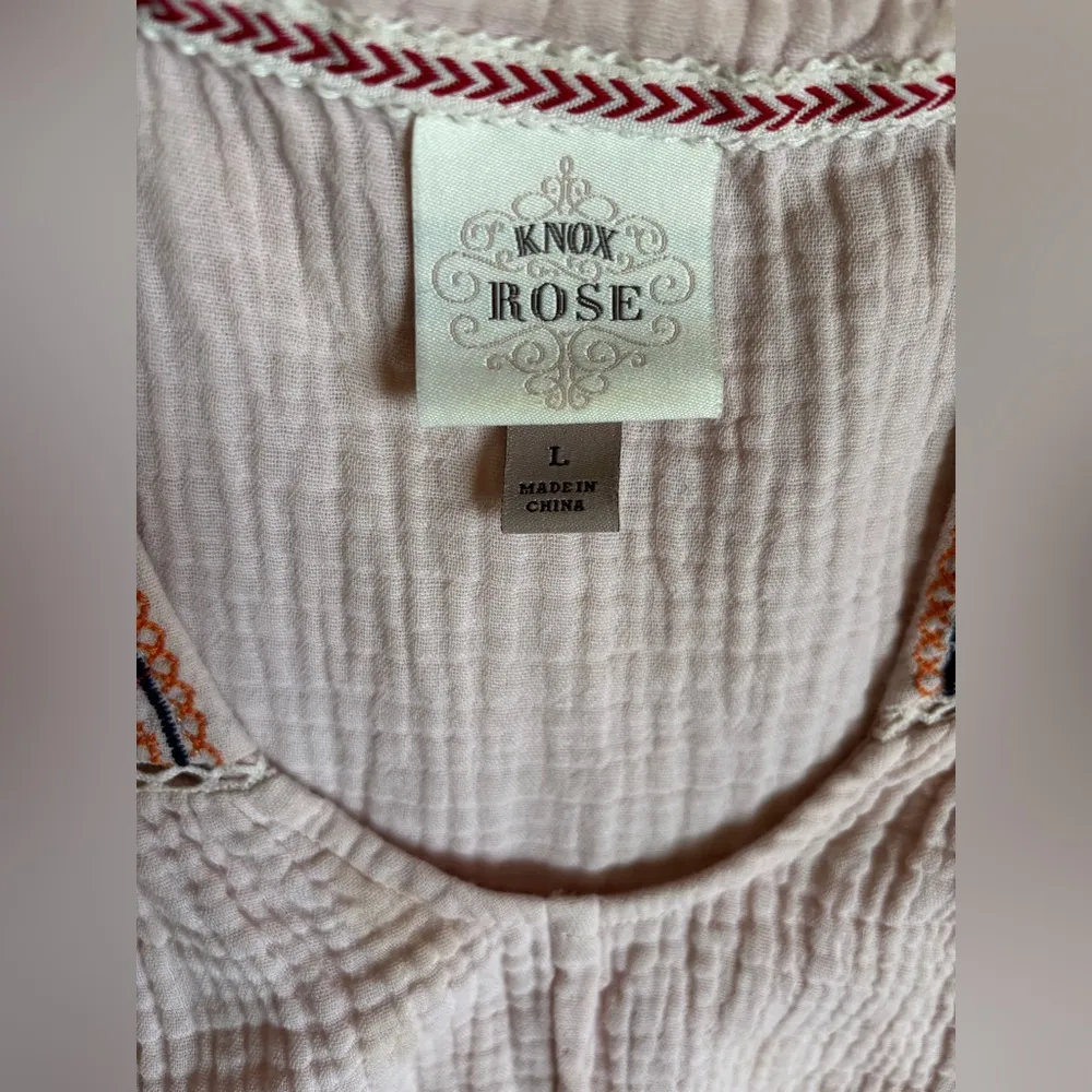 Knox Rose Embroidered Light Pink Women's Top - Image 3
