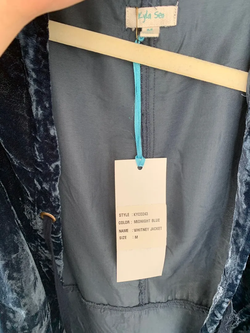 Free People Velvet Poncho Kimono - Image 6