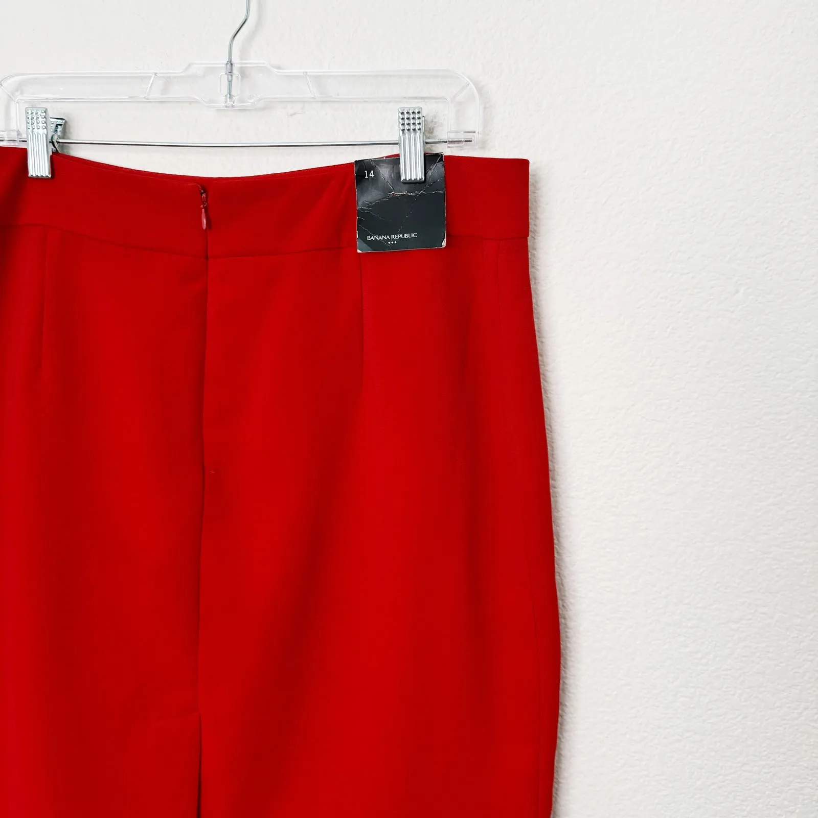 [Banana Republic] Red White Racing Stripe Pencil Skirt Work Career NWT Size 14 - Image 8