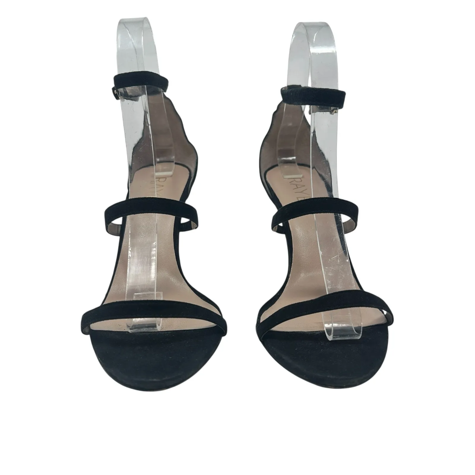Raye Alley High Heels Pumps Shoes Suede Ankle Strap Buckle Black‎ Size US 7.5 - Image 3