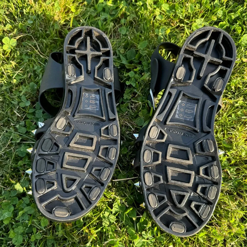 KURT GEIGER LONDON Womens Black Madelyn Round Toe Gladiator - Image 6