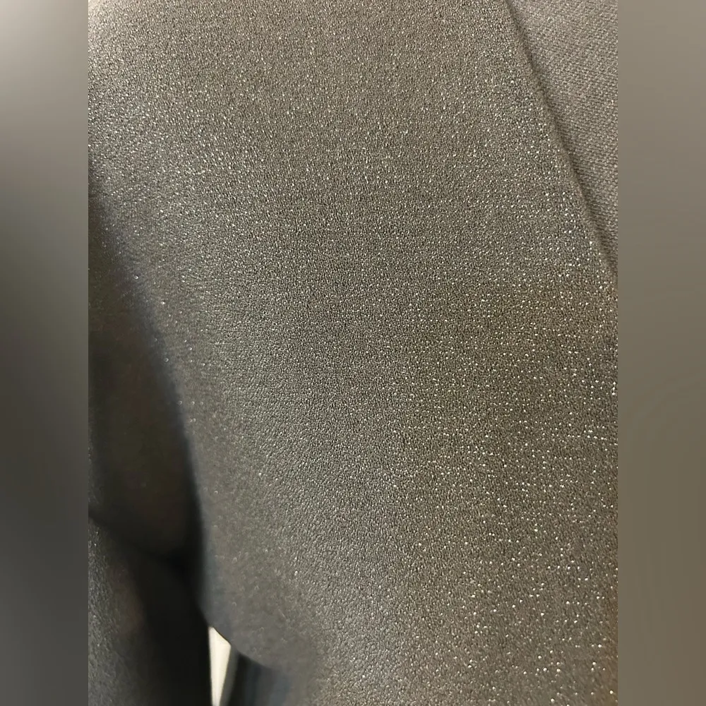 Uncle Frank Black Metallic Shift Dress Size Small - Image 5