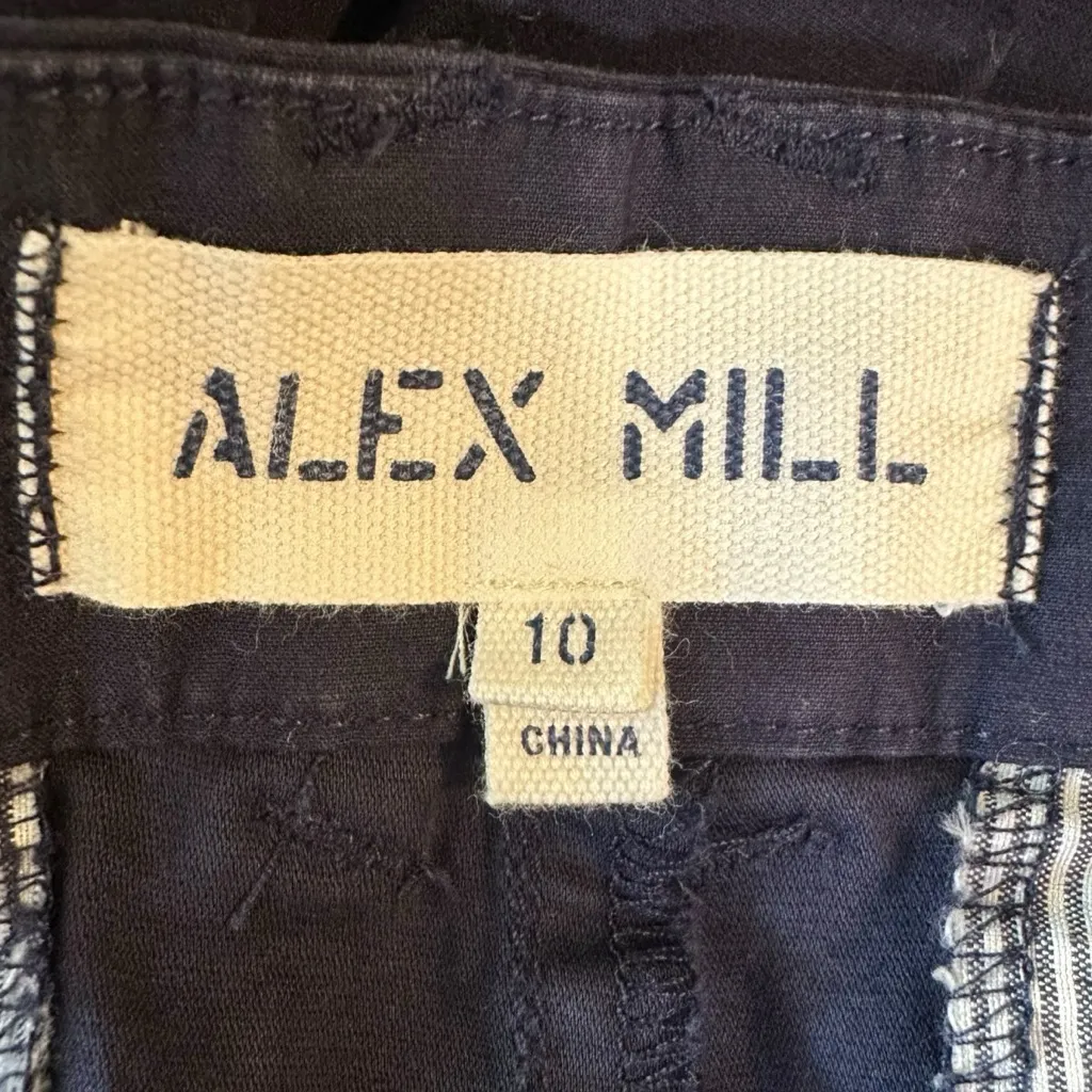 Alex Mill Ankle Cotton Chino Pants in Navy Blue Women’s Size 10 Preppy Classic - Image 3