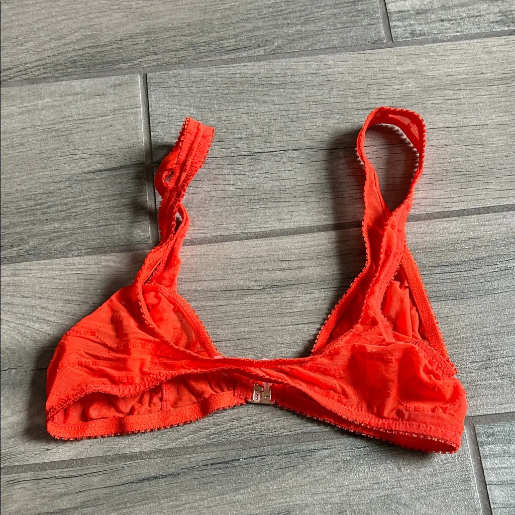 Savage X Fenty Vibrant Red Lace Bralette - Image 4