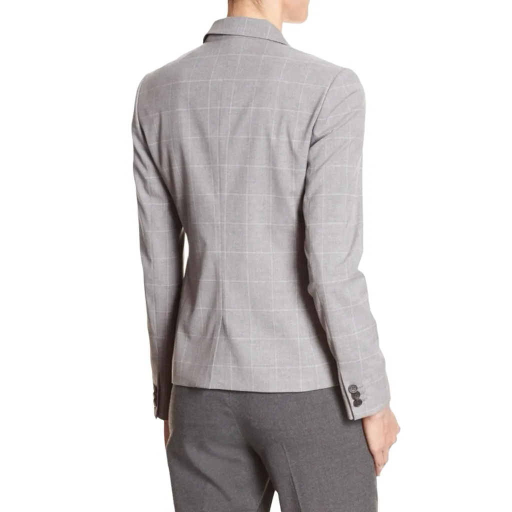 Banana Republic Grey Windowpane Blazer - Image 2
