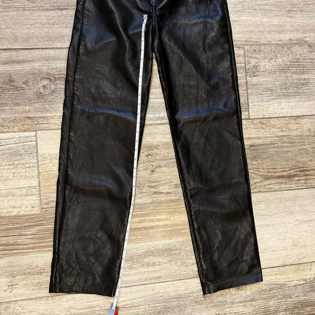 Aritzia Straight Leg Leather Pants - Image 5