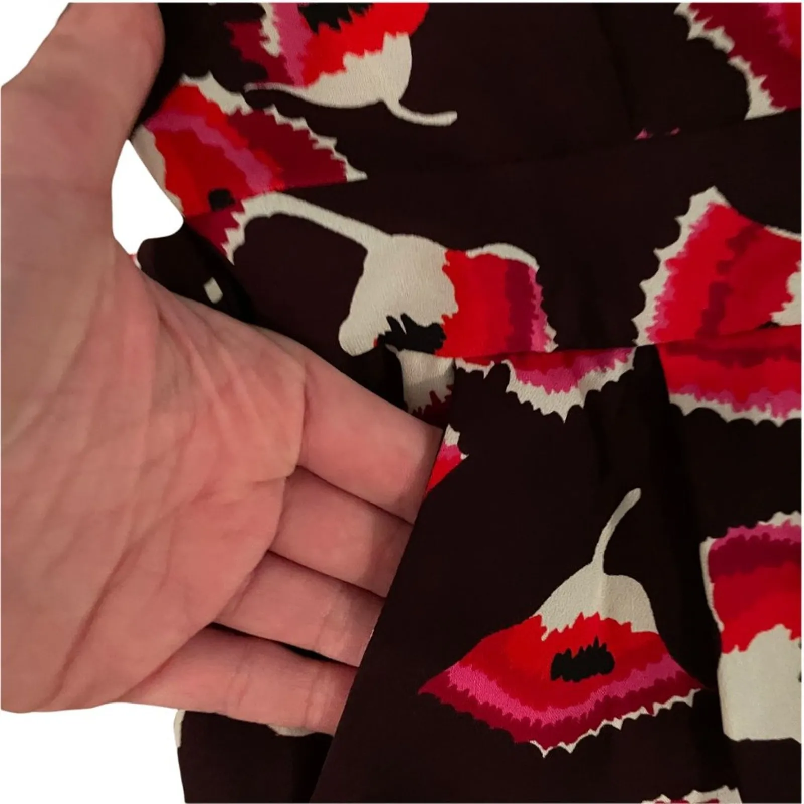 Milly Silk Floral Tie-Sleeve Romper - Image 8