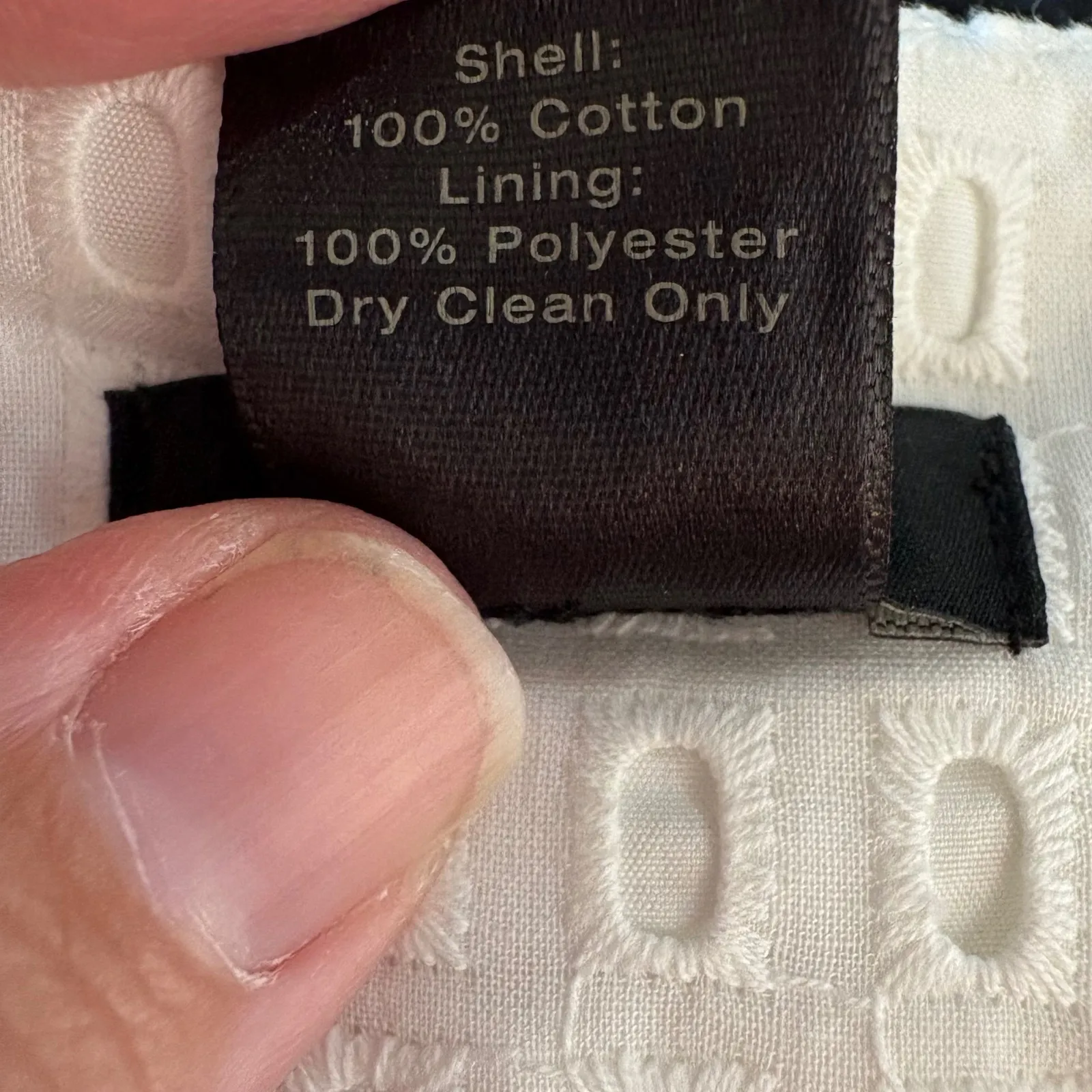 Ann Taylor White‎ Eyelet Pencil Skirt Women's Size 8 Career - Image 5