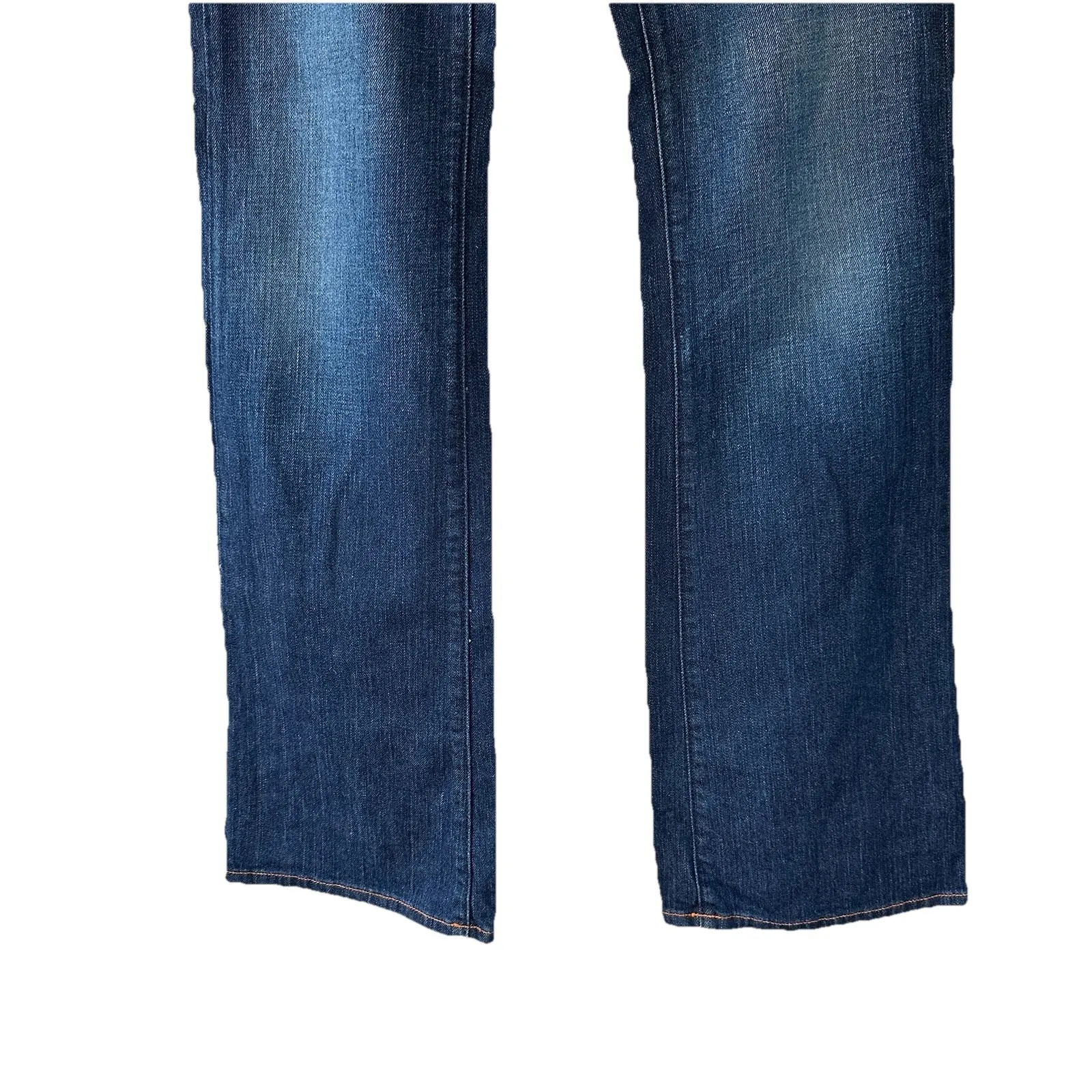 VTG U by Yanuk Flared Bootcut Blue Jeans Embellished Firefly 29 Dark Wash 90s - Image 6