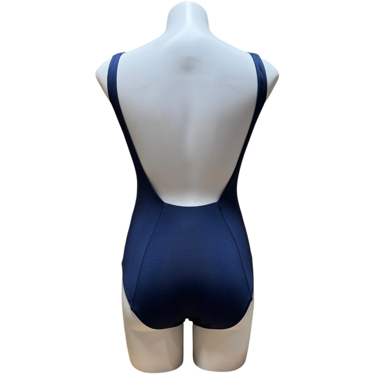 Nike One Piece Swimsuit Blue White Small - Image 3