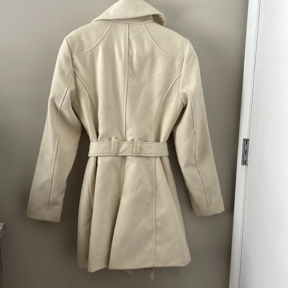 🧥Guess Wool Faux Fur-Trim Coat🧥~med - Image 5