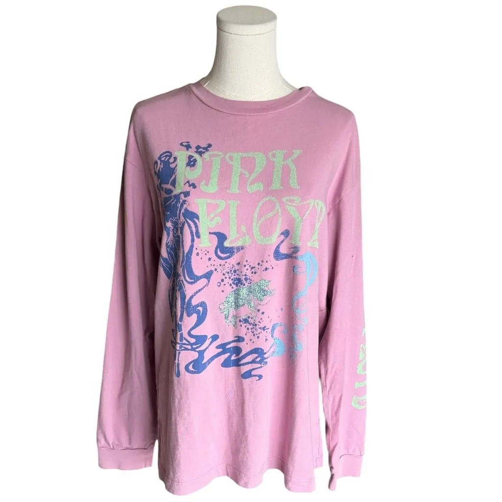 Daydreamer x Free People - Pink Floyd Graphic Long Sleeve Tee Pink Sz M - Image 2